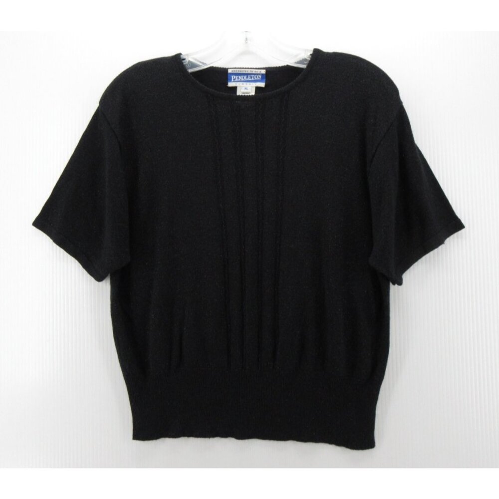 VINTAGE Pendleton Sweater XL Pullover Crop Cottagecore Crewneck Knit